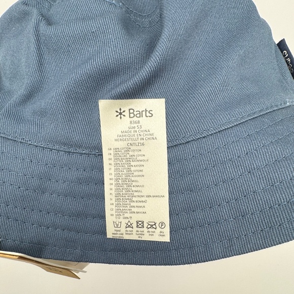NWT BARTS Antigua Reversible Bucket Hat Tropical Print/Blue Kids Sz 53 4 yrs+ - Picture 9 of 9